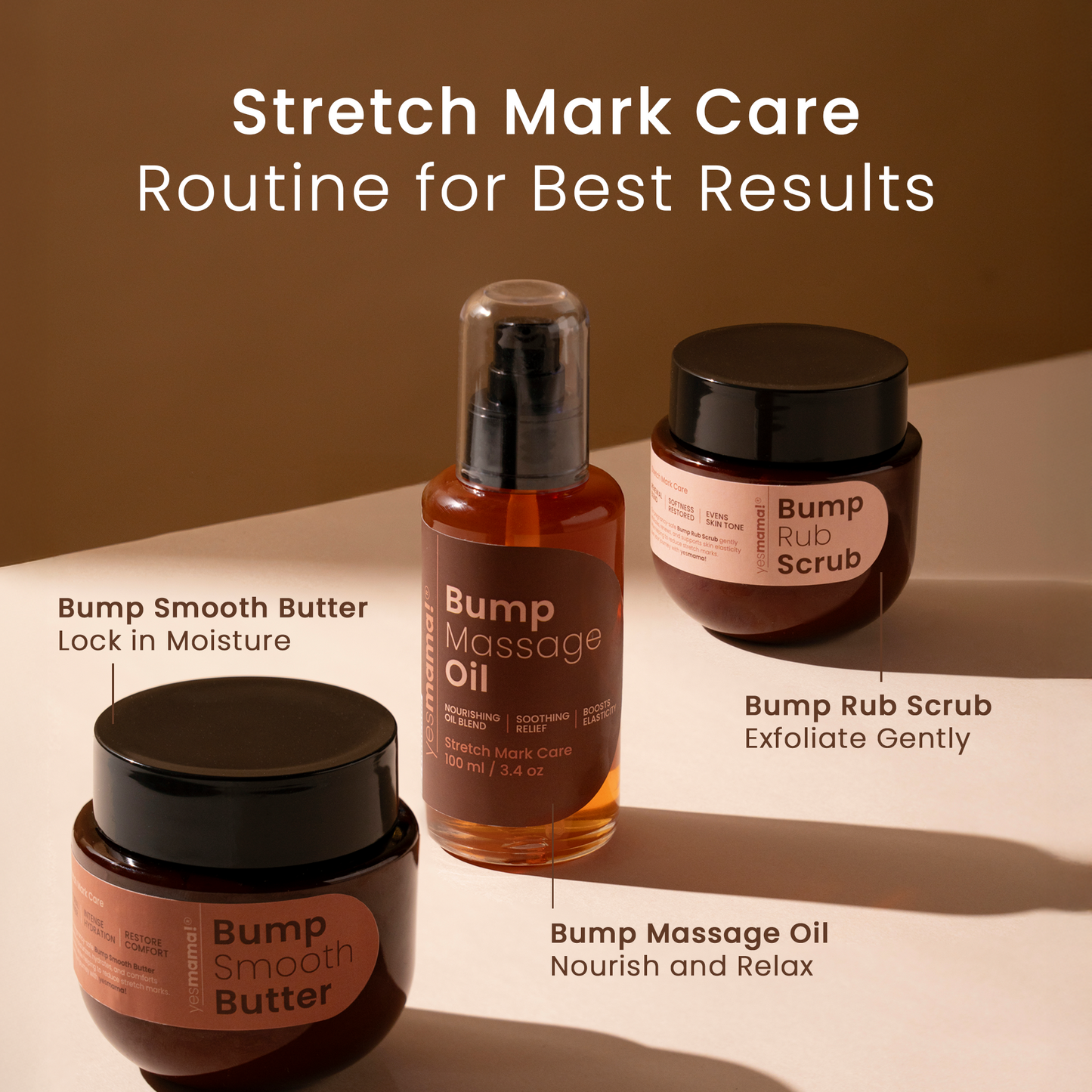 Stretch Mark Care Kit - Bump Oil, Butter and Scrub